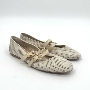 *SOLD* Dolce Vita Ivory Cream Perforated Baylee Mary Jane Women's Flat Shoes 9